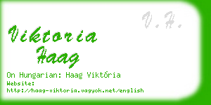 viktoria haag business card