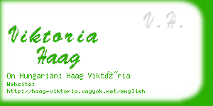 viktoria haag business card